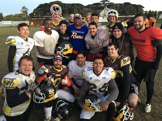 Southeast Coastal pic - Dexter Davis and American FB players in Brazil Southeast Coastal pic - Dexter Davis and American FB players in Brazil